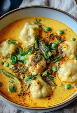 Kokos Curry Suppe mit Dumplings