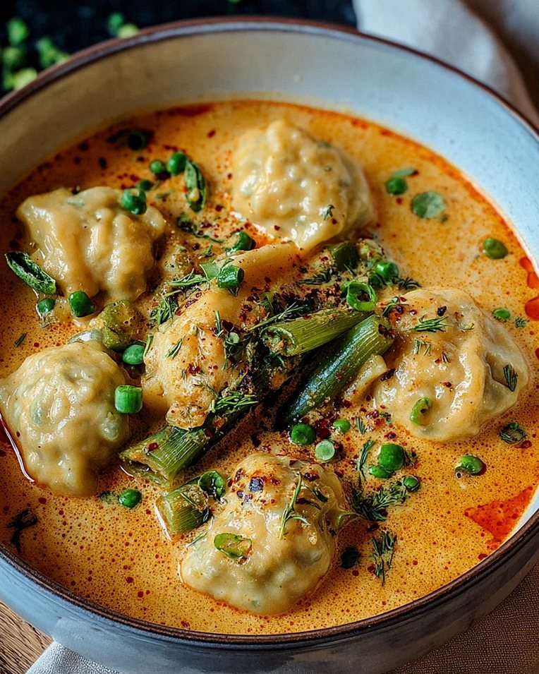 Kokos Curry Suppe mit Dumplings – Schritt 2