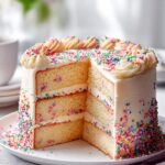 Konfetti Torte Rezept: Bunte Streusel & zarte Vanillecreme