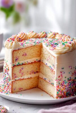 Konfetti Torte Rezept: Bunte Streusel & zarte Vanillecreme