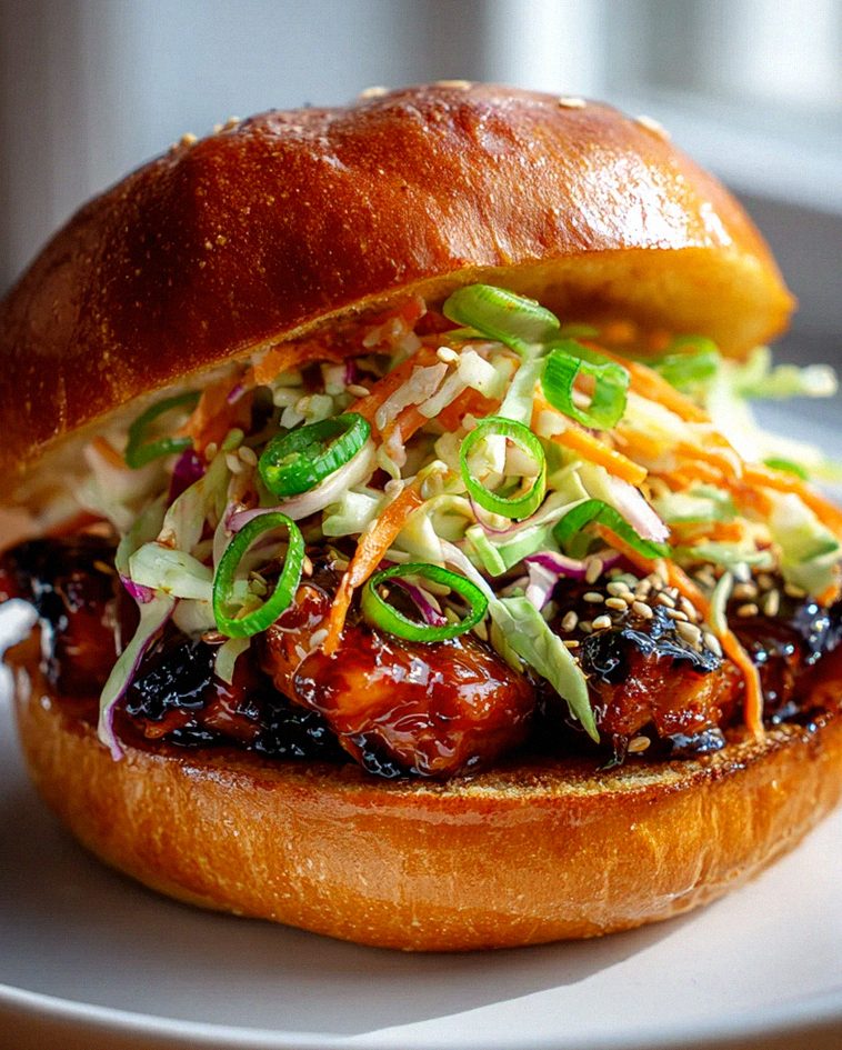 Korean Bbq Chicken Sandwich mit Krautsalat - Einfach & Köstlich! – Schritt 2