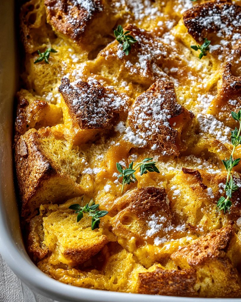 Kürbis French Toast Auflauf für viele: Ein süßer Herbsttraum! – Schritt 1