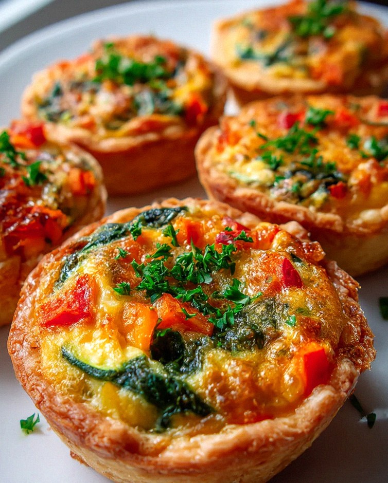 Leckere Mini Quiches mit Gemüse – Einfaches Rezept für Snacks!