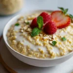 Leckeres Vanillepudding Oats Rezept für gesundes Frühstück!