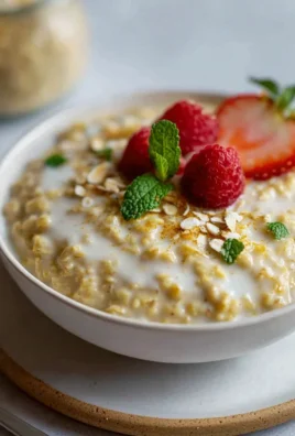 Leckeres Vanillepudding Oats Rezept für gesundes Frühstück!