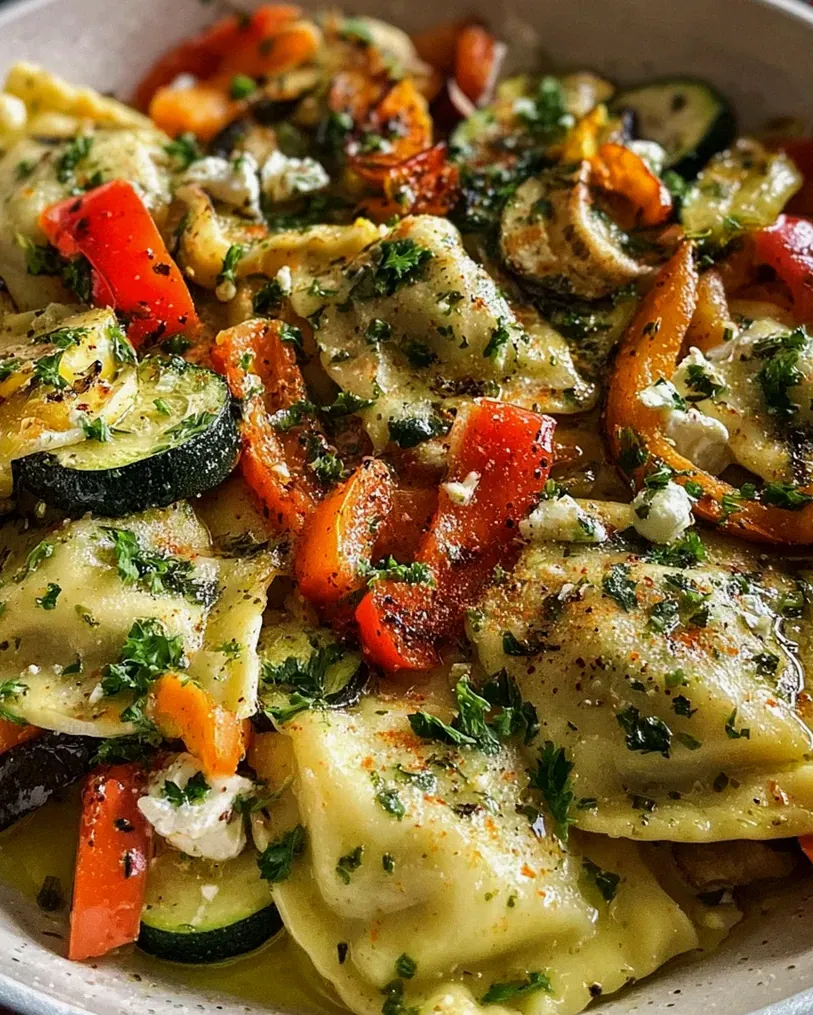 Maultaschenpfanne mit Gemüse
