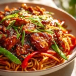 One Pot Hähnchen Teriyaki Nudeln mit Gemüse – Schnell & Köstlich!