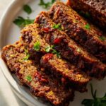 Rauchige vegane Beef-Putensalami-Laib mit getrockneten Tomaten