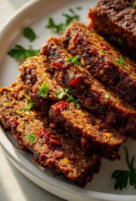 Rauchige vegane Beef-Putensalami-Laib mit getrockneten Tomaten