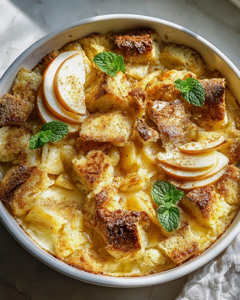 Rezept: Apfelkuchen-Brotpudding Pfanne – himmlisch lecker! – Schritt 2