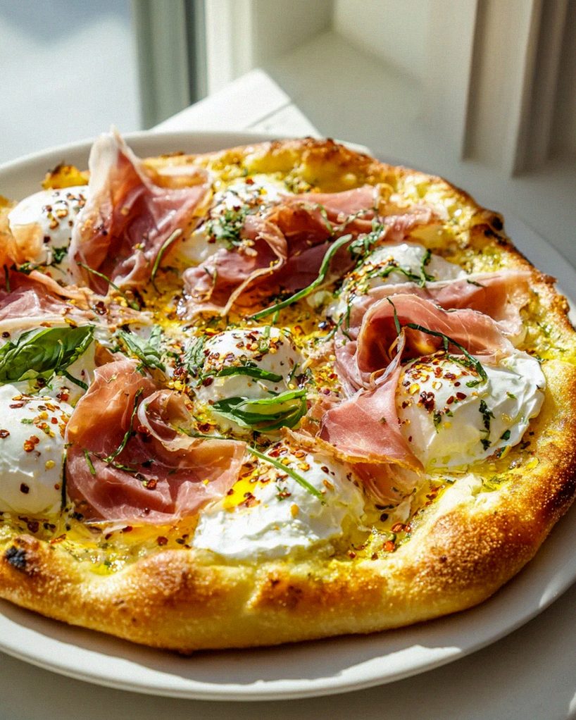 Rinderprosciutto-Honig-Burrata Pizza: Süß-salzig & Perfekt! – Schritt 2