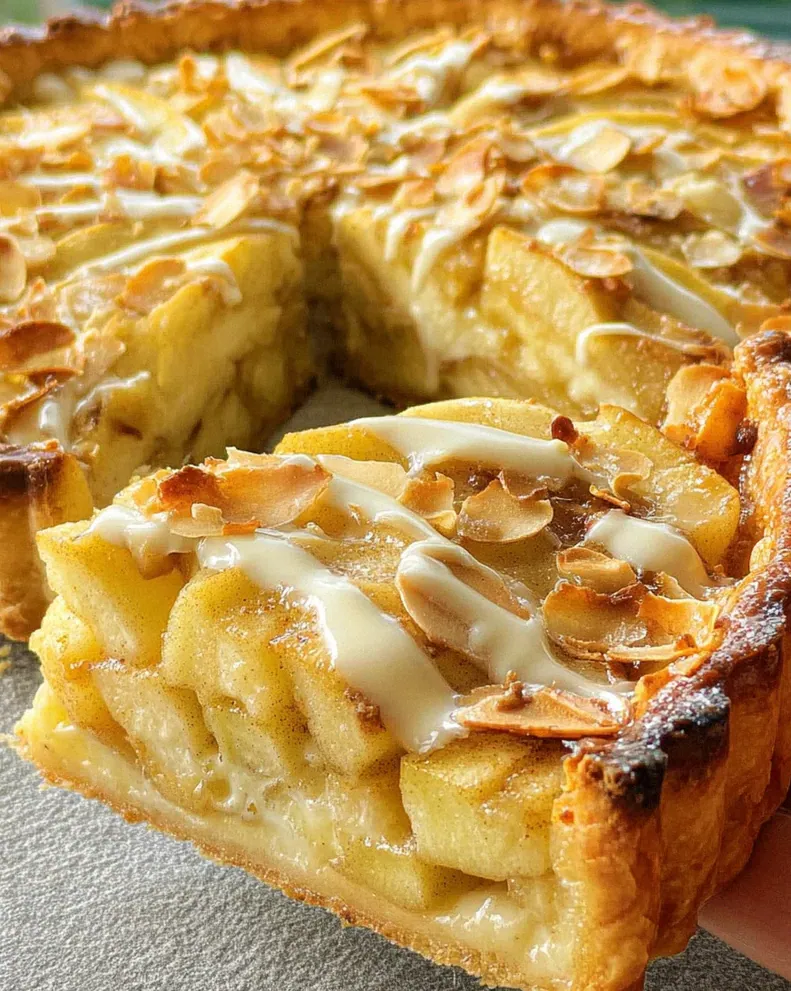 Saftige Apfeltarte mit Rahmguss – Schritt 2