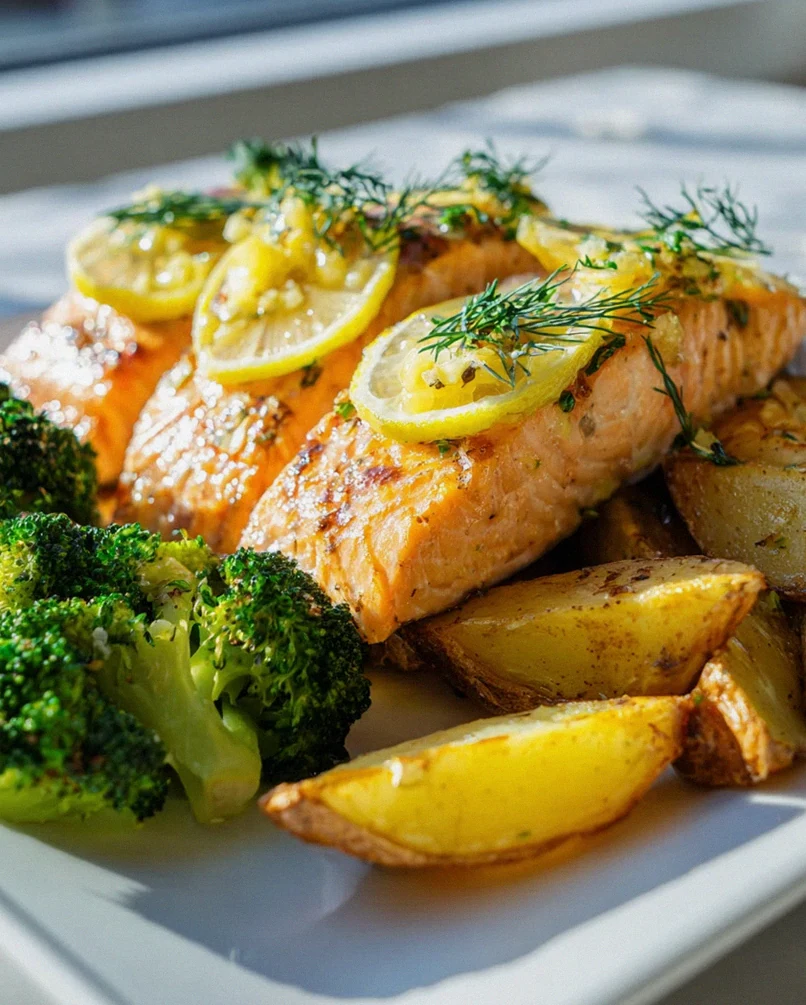 Saftiger Zitronenbutterlachs mit Knusperkartoffeln & Brokkoli – Schritt 1
