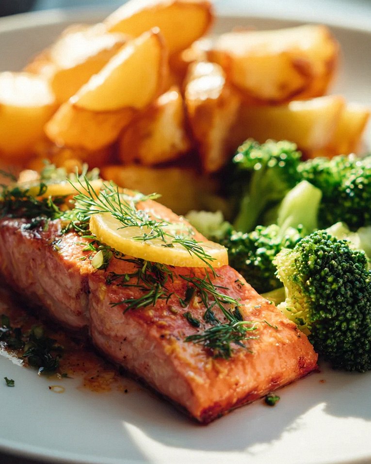 Saftiger Zitronenbutterlachs mit Knusperkartoffeln & Brokkoli – Schritt 2