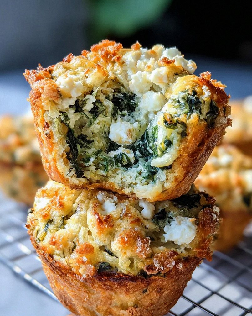 Spinat-Feta-Muffins mit doppelt Käse und Crunch – Schritt 1