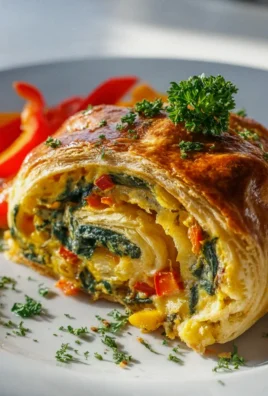 Spinat-Gemüse-Quiche im Blätterteig