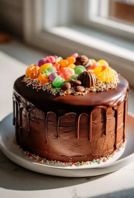 Süßigkeiten Drip Cake: Das bunte Rezept mit Ganache!
