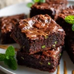 Unwiderstehliche Zucchini Brownies mit Erdnussbutter-Swirl