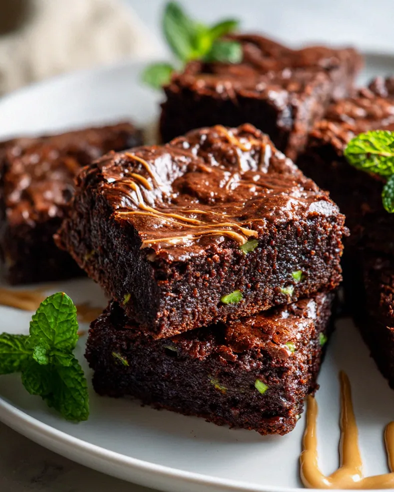 Unwiderstehliche Zucchini Brownies mit Erdnussbutter-Swirl – Schritt 1