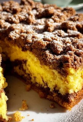 Vanillesauce-Kuchen mit Knusperstreuseln