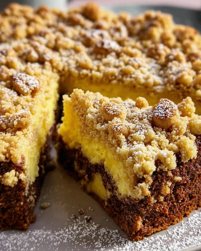 Vanillesauce-Kuchen mit Knusperstreuseln – Schritt 2
