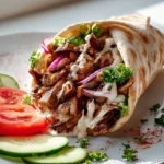 Veganer Pilz-Shawarma Wrap mit Tahini – Lecker und gesund!
