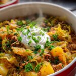 Wirsing-Eintopf mit Hackfleisch und Kartoffeln