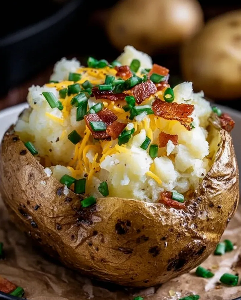 Würzige Ofenkartoffel aus der Heißluftfritteuse – Schritt 1
