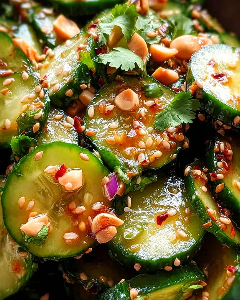 Würziger Asiatischer Gurkensalat