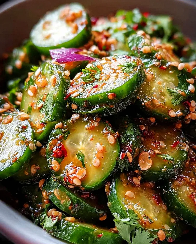 Würziger Asiatischer Gurkensalat – Schritt 1