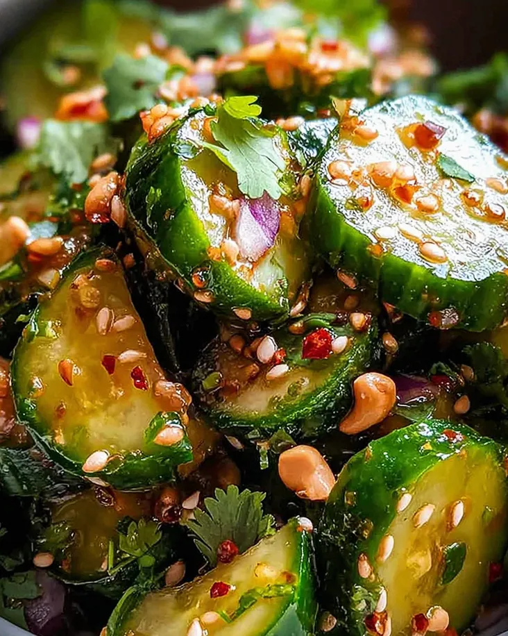 Würziger Asiatischer Gurkensalat – Schritt 2