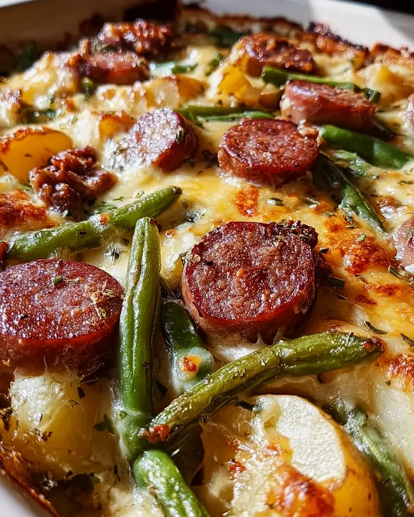 Wurst Bohne Kartoffel Auflauf – Schritt 2