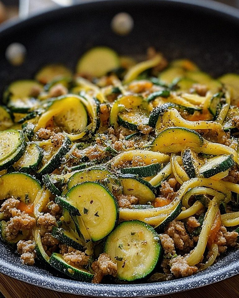 Zucchini-Hack-Pfanne