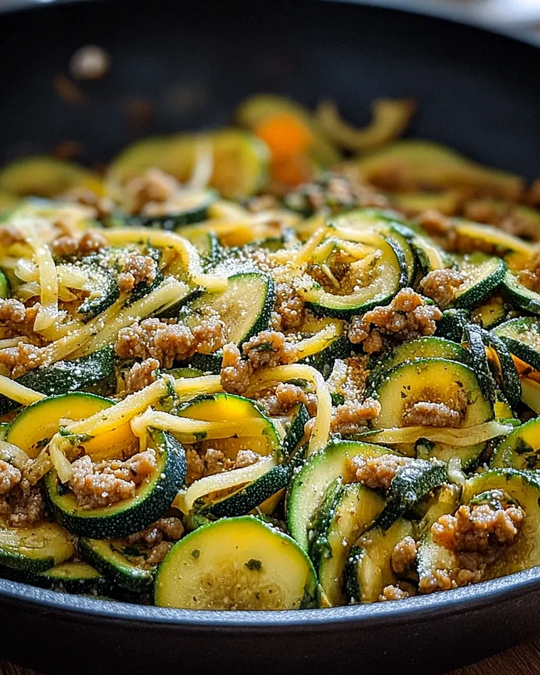 Zucchini-Hack-Pfanne – Schritt 1